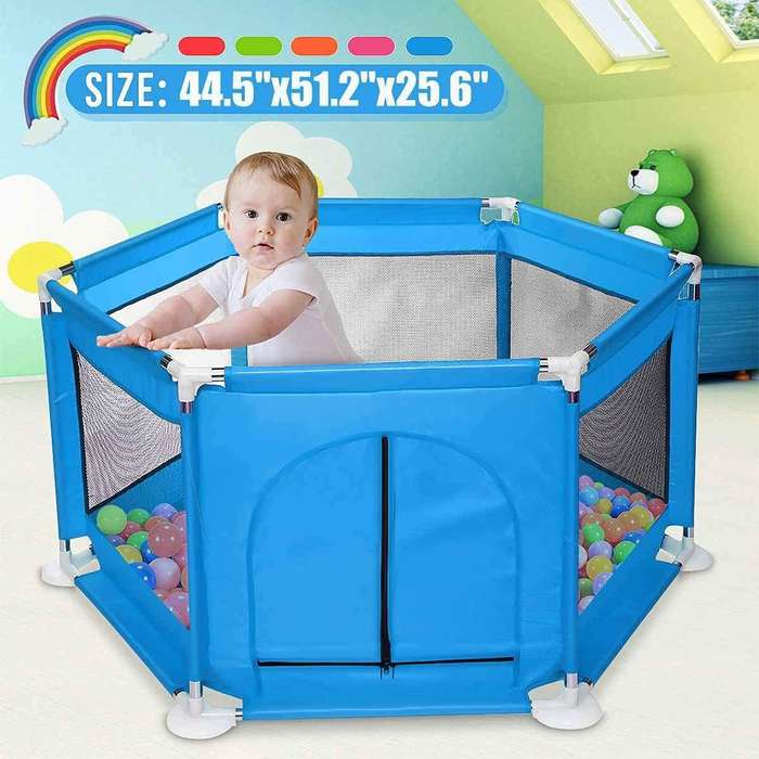 Baby Crawling Toddler Fence Safe Play Yard for Indoor Outdoor