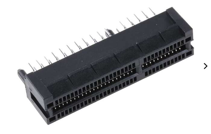 Samtec (PCIE-164-02-F-D-TH) Card Edge Connector, PCIe, Dual Side, 1.57 mm