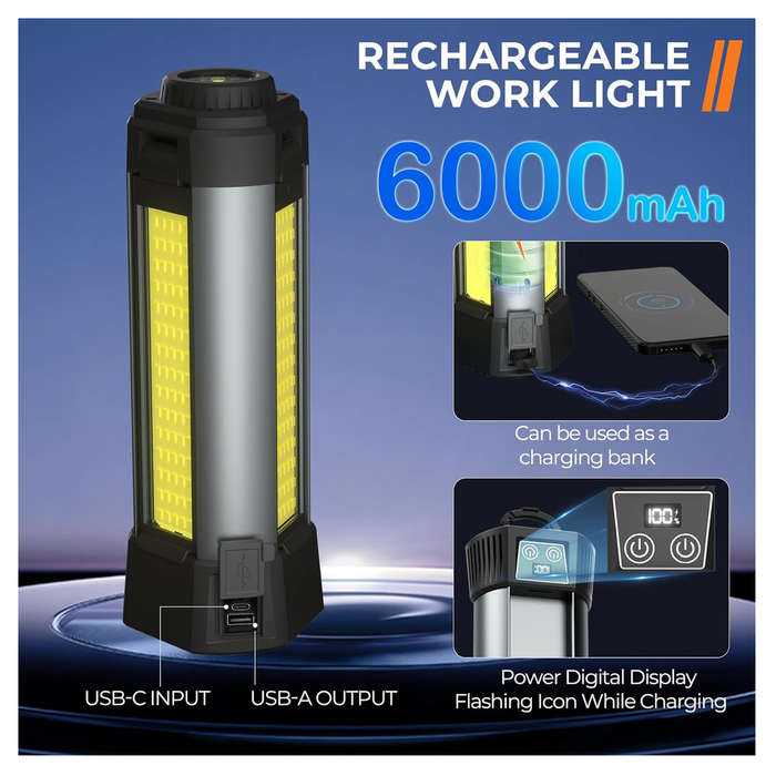 LED Work Light with Portable Folding Stand