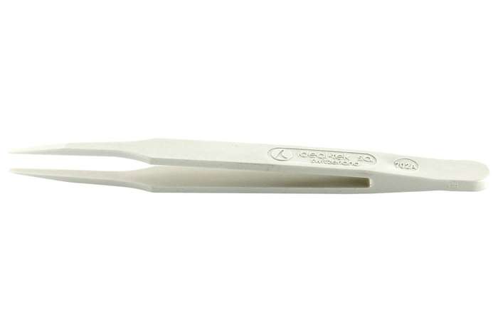 Ideal-Tek (702A.DG) Tweezer, Component Positioning, Bent, Round, POM