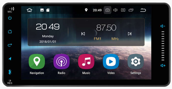 Android Car Radio 10 Inch Touch Screen GPS Sat Navi Stereo Player