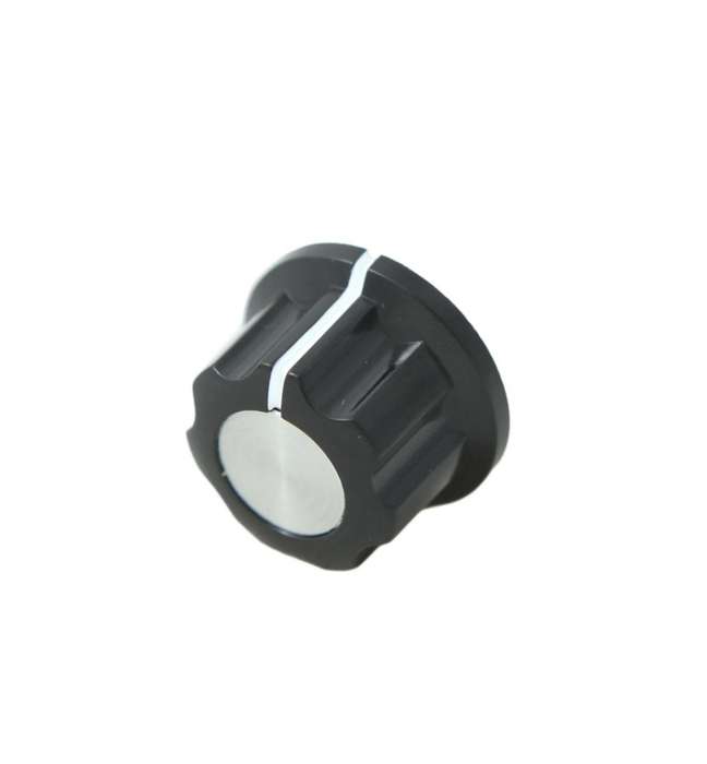Multicomp Pro (CF-X4-M-S(6.4)E) Knob, Round Shaft, 6.4 mm