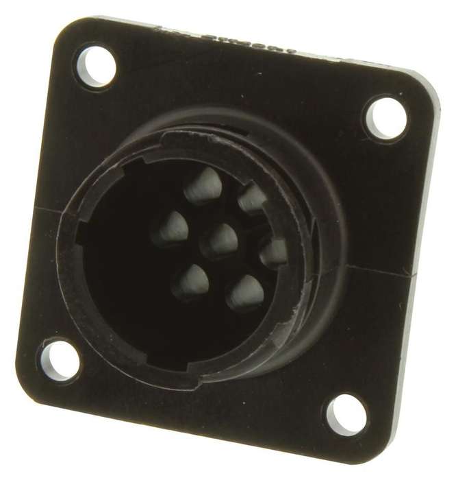 TE Connectivity (211401-1) Circular Connector, Receptacle, 7 Contacts