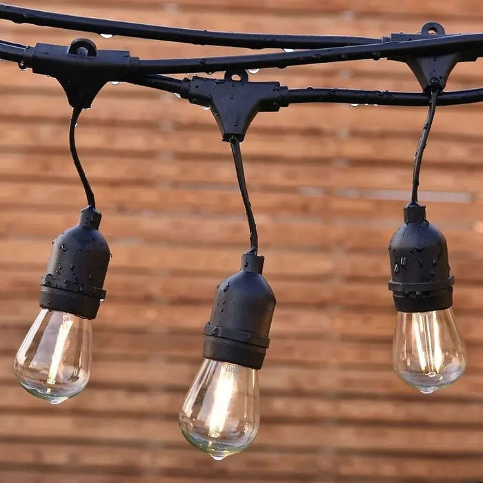 IP65 S14 Waterproof Festoon Cable 200 Led String Light With 100M Cable