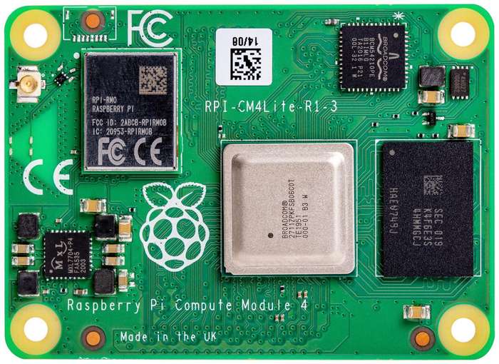 Raspberry-Pi (CM4008000) Compute Module 4 Lite, ARM Cortex-A72, 8GB RAM