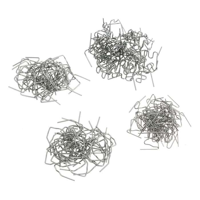 400 PC 4 Sizes Hot Staples For Plastic Welder Kit in Plastic Carry Case
