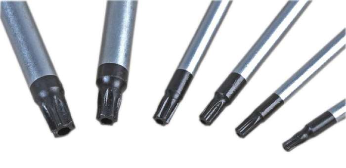 Duratool (D03443) Screwdriver Set, Tamperproof Torx, 6Piece