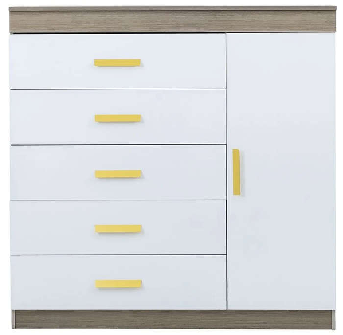 Mini Rome / Chest of drawers  5 Drawers - oak