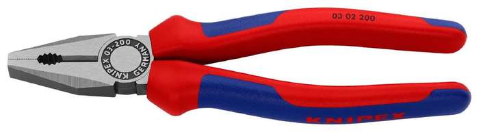 Knipex (03 02 200) 200mm Combination Pliers with Cutting Edges