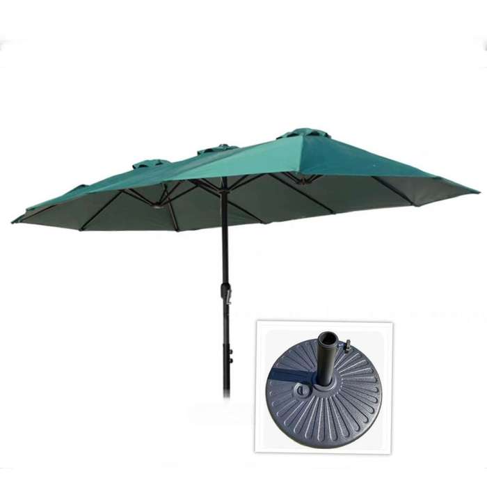 Green Rectangle 3 Roof Canopy Gazebo