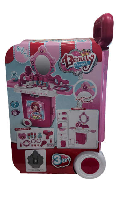 Little Deluxe Beauty Play Set in Luggage Trolley 3 in 1