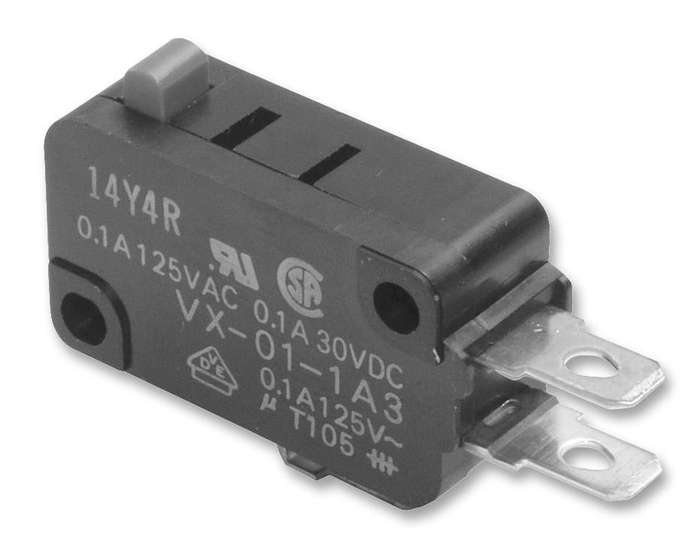 Omron (D2RV-E) Microswitch, Miniature, Pin Plunger