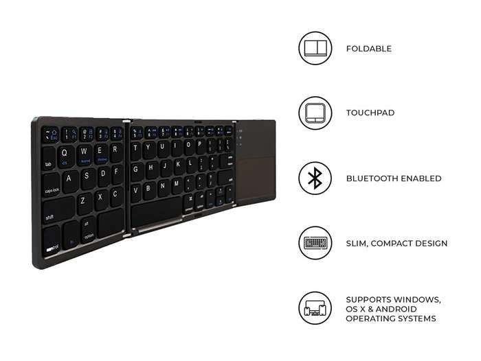 Tri-fold keyboard