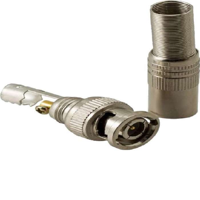 Pack of 100 Adapter BNC Jack Male Plug Connector To Coaxial Video RG59