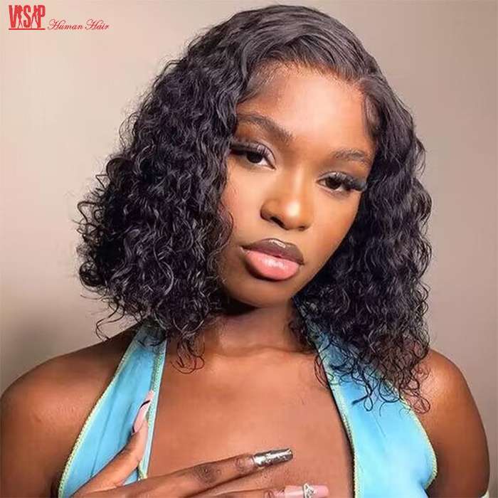 2inch 13x4 HD Lace Front Glueless Curly Wig Brazilian Hair