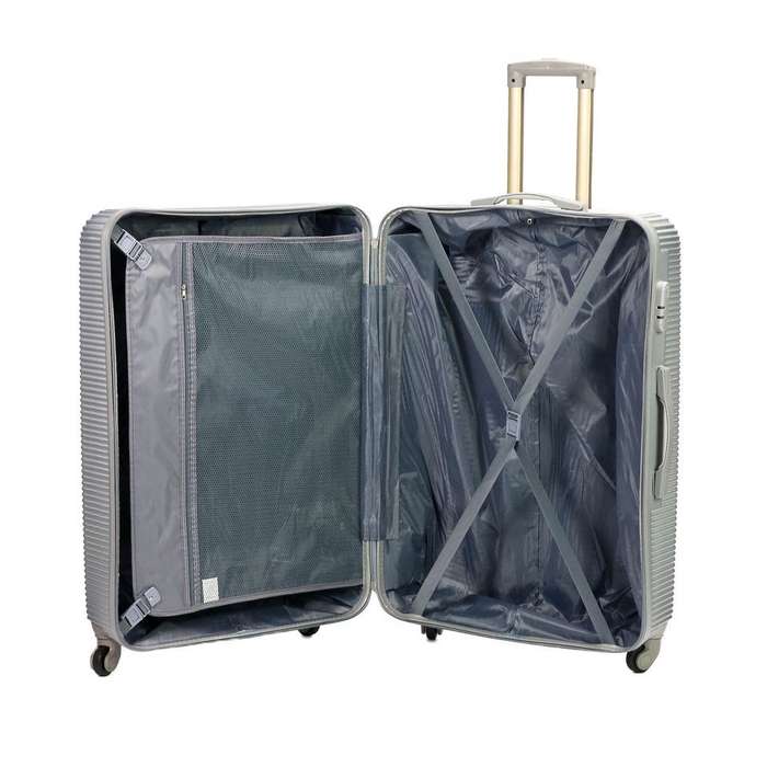 exclusive Travel Ware set of 3 Piece Luggage Set - Silver