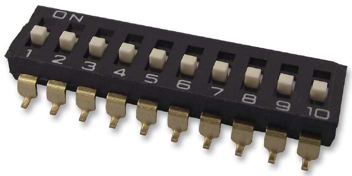 Omron (A6S0104H) DIP / SIP Switch, SPST, 24 VDC, 25 mA