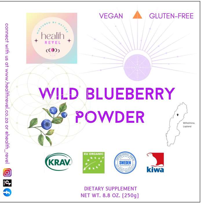 Organic Swedish Wild Blueberry Powder - 250 Grams