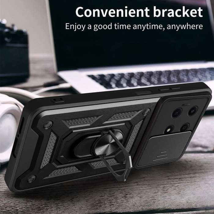 Honor X6A Shockproof Case with Sliding Camera Protection