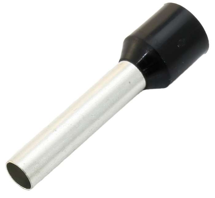 Multicomp Pro (E6018-BLACK) Wire Ferrule, Single Wire, 10 AWG, 6 mm², 18 mm