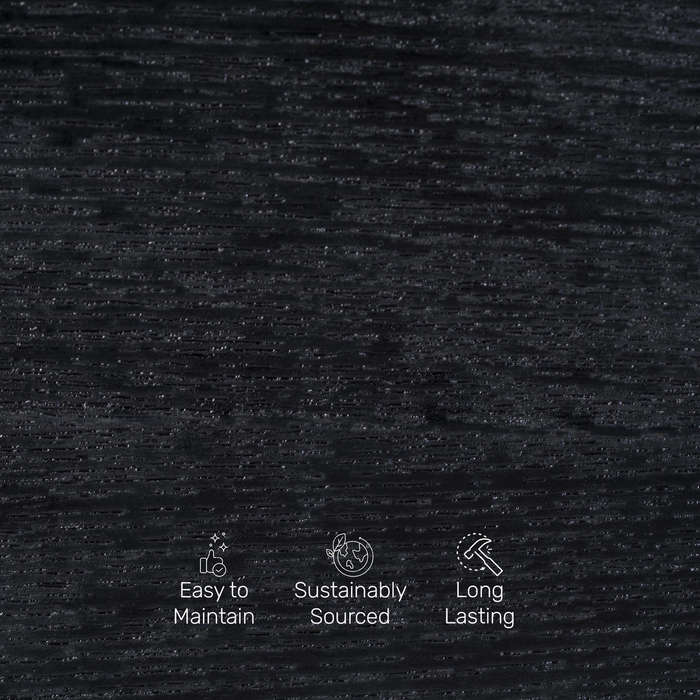 Coffee Tables -Tempered Glass Top -Wooden Base - Black Colour