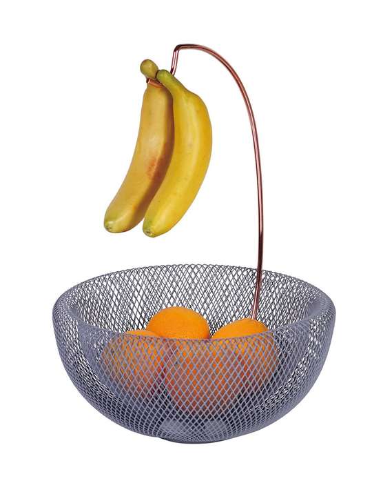 Berlinger Haus 29cm Fruit Basket with Banana Holder - Moonlight Collection (DISPLAY MODEL)