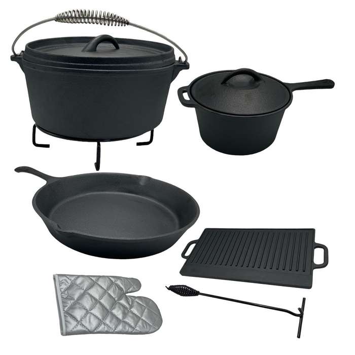 7 Piece heavy duty cookware set
