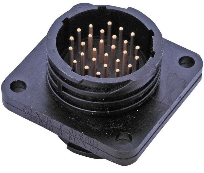 TE Connectivity (205843-1) Circular Connector, Flange Mount Receptacle