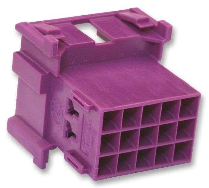 TE Connectivity (1-967628-1) Connector Housing, Plug, 15 Ways, 5 mm