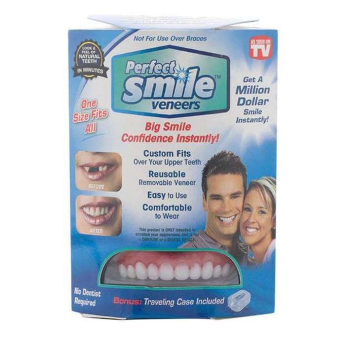Perfect smile Cut-Able teeth veneers, suitable for top or bottom Cut & Use