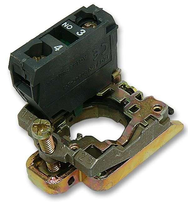 Schneider Electric (ZB4BZ102) Contact Block, Fixing Collar, 1NC, 6 A, 600 V