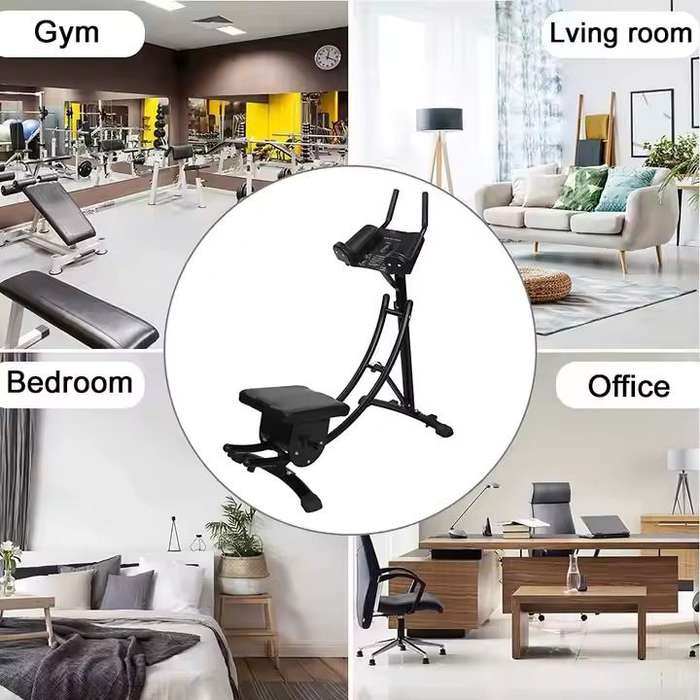 Core Abdominal Curl Trainer Curved Track Roller Coaster Fitness