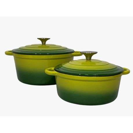 Authentic Cast Iron Dutch Oven Cookware Pot 7 Pcs Set