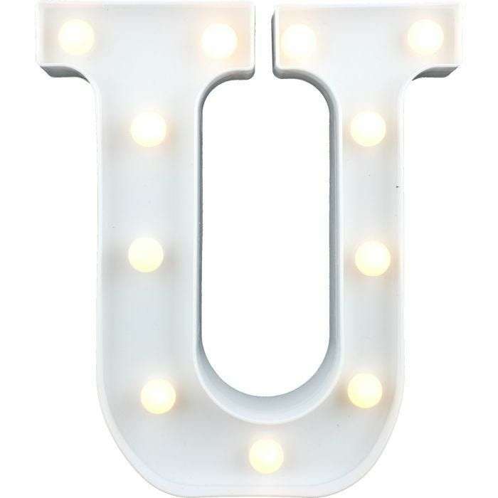 LED Letter Lights - U