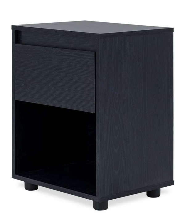 Nightstand End Table with Open Shelf