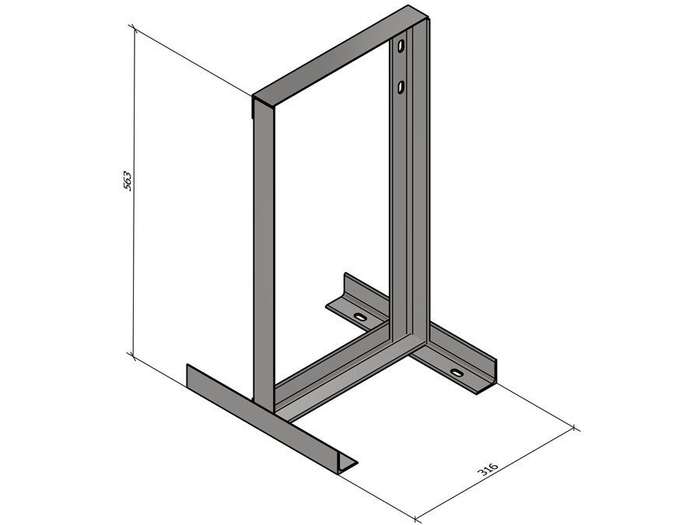 Square Bracket Wallmount 55cm