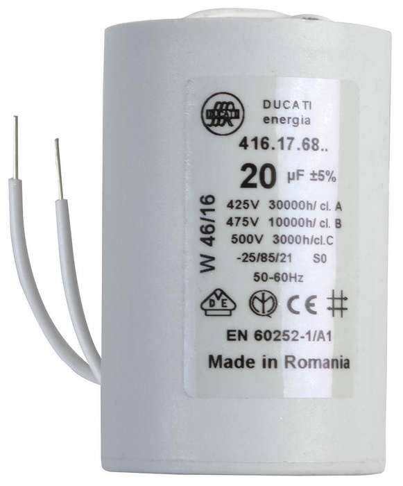 Ducati (4.16.17.68.06) Motor Run Capacitor, Metallized PP, Can