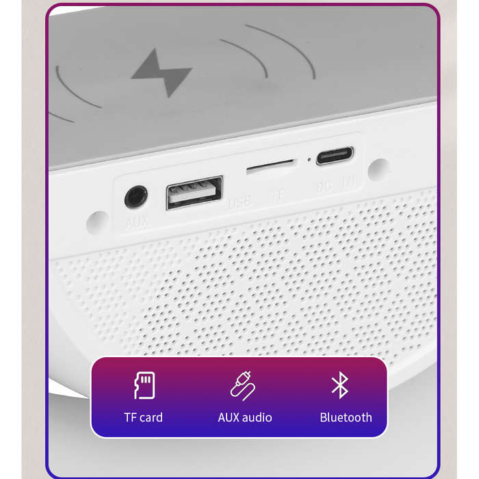 LED Wireless Charging Speaker