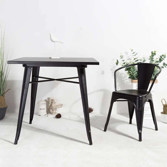 Modern Dinning Table-Metal-Black