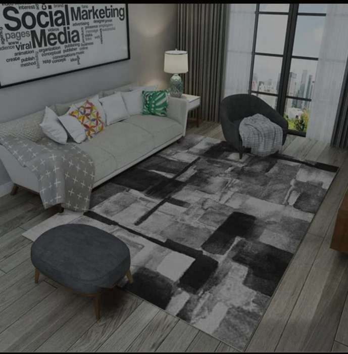 200cm by 150cm - Modern 3D Geometric Design Area 13 Rug (please read description)