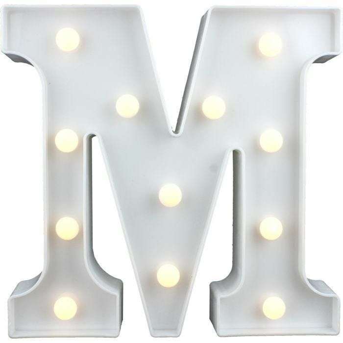 LED Letter Lights - M