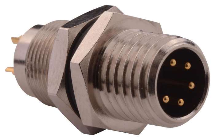 Norcomp (855-005-103R001) Sensor Connector, Male, 5 Positions, Solder Pin