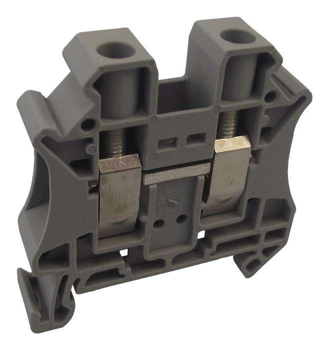 Phoenix Contact (UT 10) DIN Rail Mount Terminal Block, 2 Ways, 20 AWG