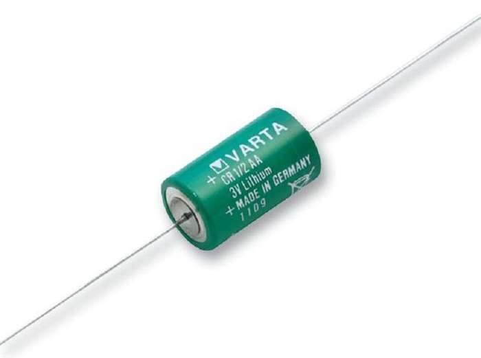 Varta (6127501301) Battery, Single Cell, 3 V, 1/2AA, 950 mAh