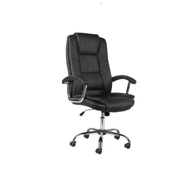 Office Chairs - Executive Swivel PU Leather Midback - Black
