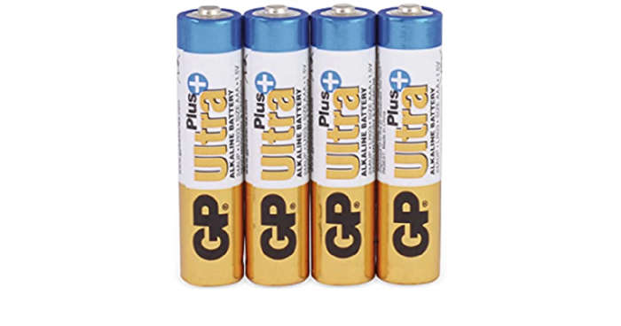 GP Batteries (GPPCA24UP004) Battery, 1.5 V, AAA, Alkaline, 10.5 mm
