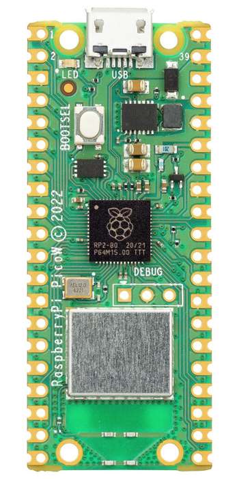 Raspberry Pi (RASPBERRY PI PICO W) Board, 32bit, ARM Cortex-M0+