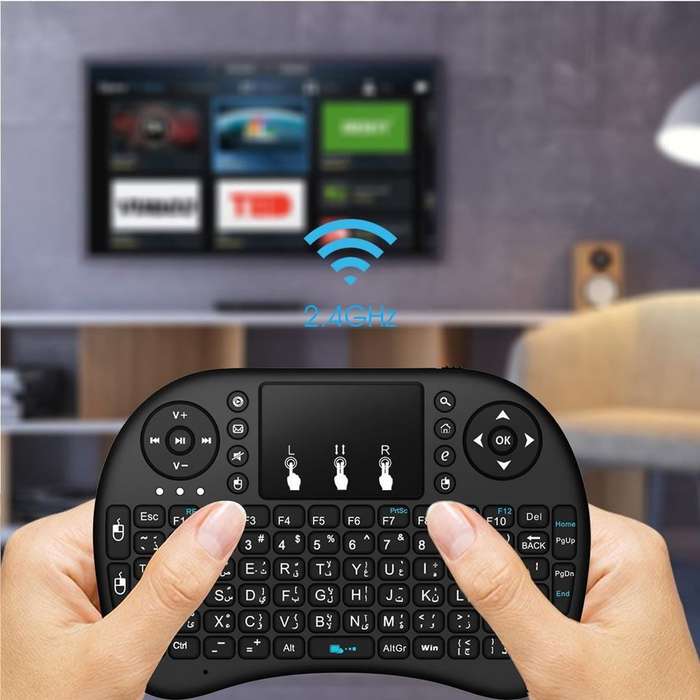 Mini 2.4GHz Backlit Wireless Keyboard Touchpad for PC TV Box Android