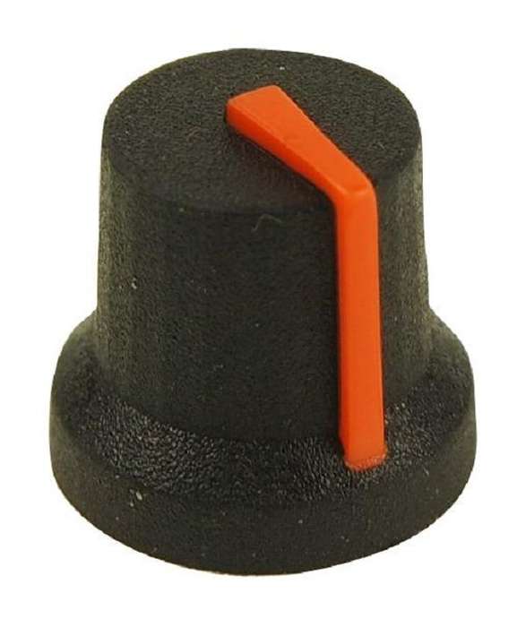 Multicomp Pro (MC170843CR) Knob, Splined Shaft, 6 mm, Rubber