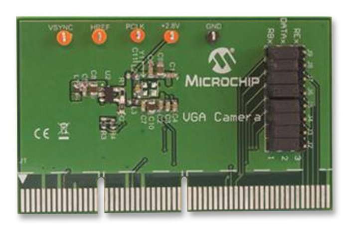 Microchip (AC164150) Daughter Board, PIC32 VGA Camera Sensor PICTail Plus